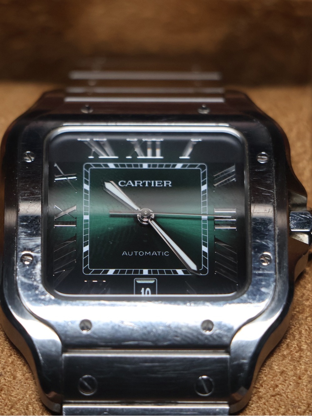 Cartier Stainless Steel Large Santos & Cartier Large Tank Americaine - Picture 6 of 10